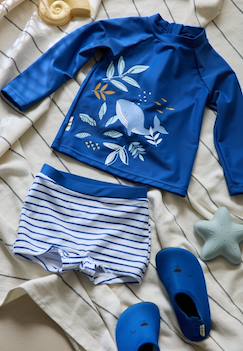 -Maillot de bain garçon 2 pièces t-shirt de protection uv et boxer brasilia