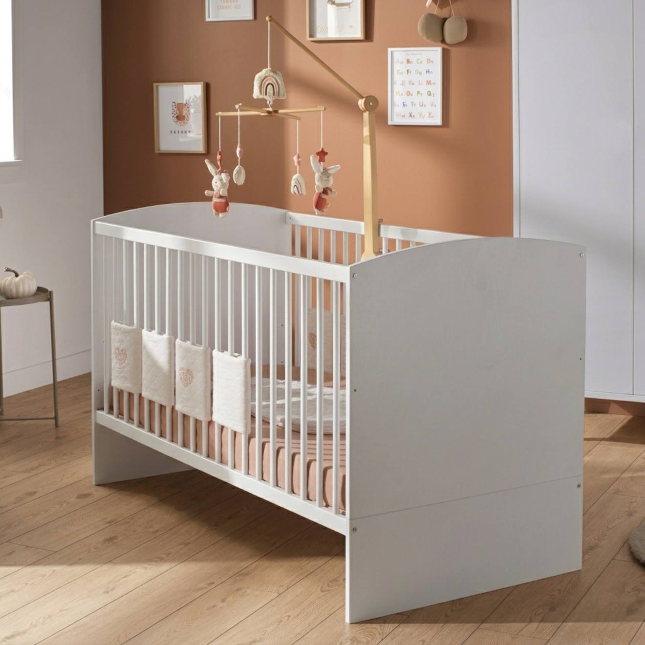 Lit Évolutif 70x140 - Little Big Bed - Têtes De Lit Panneaux - Milann Blanc