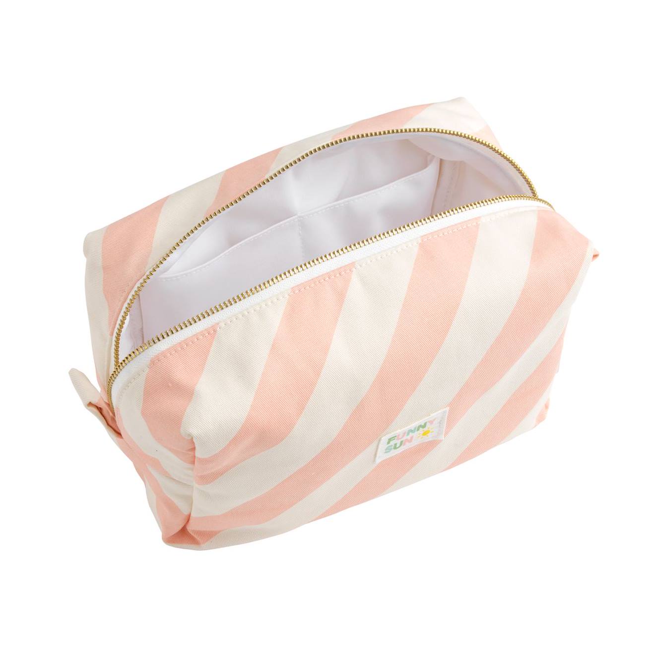 Trousse De Toilette En Coton Imprimé - Pop Rose (Sauthon) - Image 1