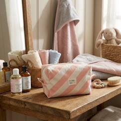 Puériculture-Trousse de toilette en coton imprimé - pop