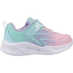 Chaussures-Basket bébé fille synthétique lumineuse à led