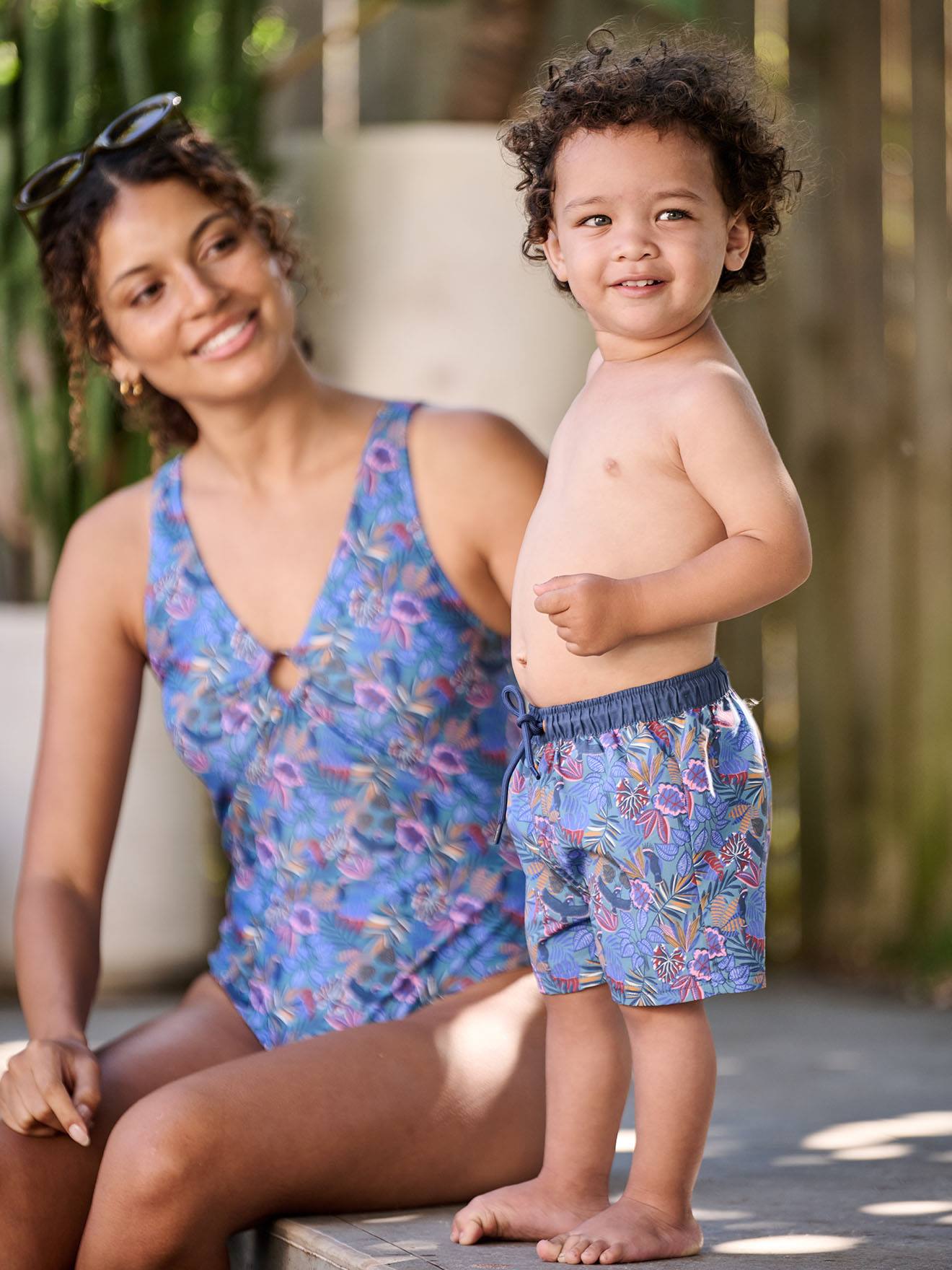 Short de bain bébé garçon capsule Liberty bleu