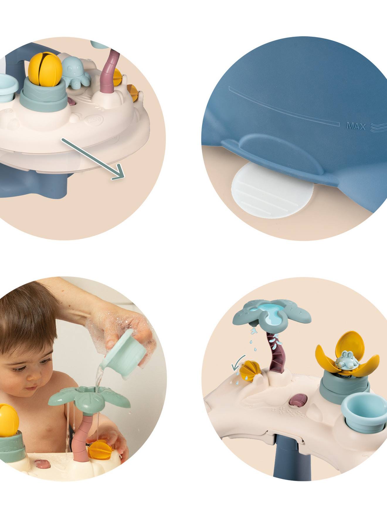 Siège de bain bébé bleu (Smoby) - Image 2
