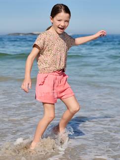 Short fille taille en gaze de coton  - vertbaudet enfant