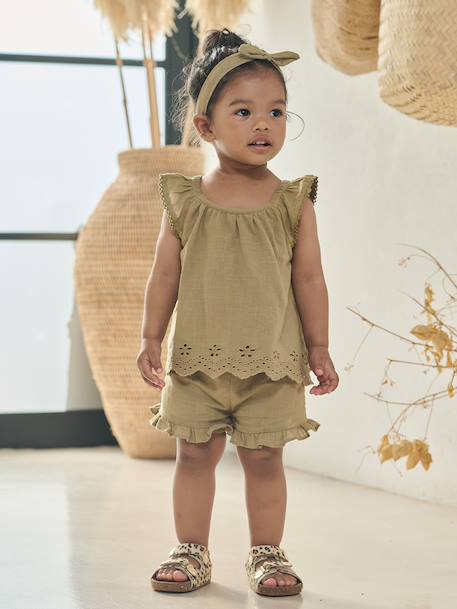 Bébé-Ensemble bébé fille 3 pièces coton