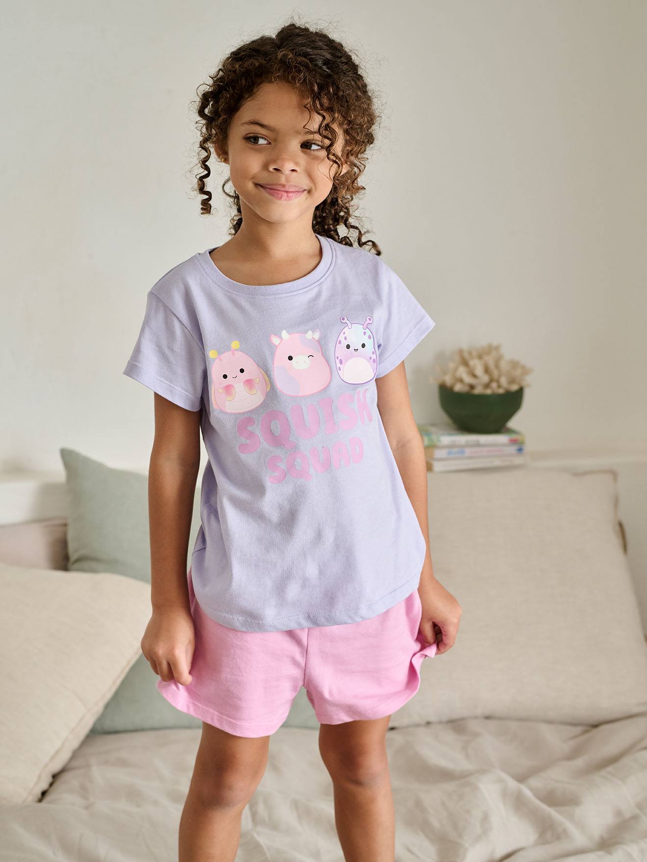 Pyjashort fille Squishmallows lavande