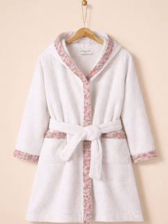Peignoir enfant en éponge et tissu liberty  - vertbaudet enfant