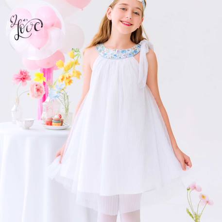 Robe demoiselle d'honneur   liberty     alizee  - vertbaudet enfant