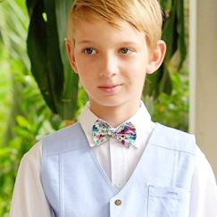 Noeud papillon liberty  fleuri  et  - mariage  - vertbaudet enfant