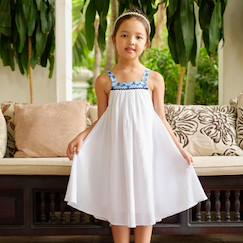 Robe demoiselle d'honneur  fleurie    coupe ample  emma  - vertbaudet enfant