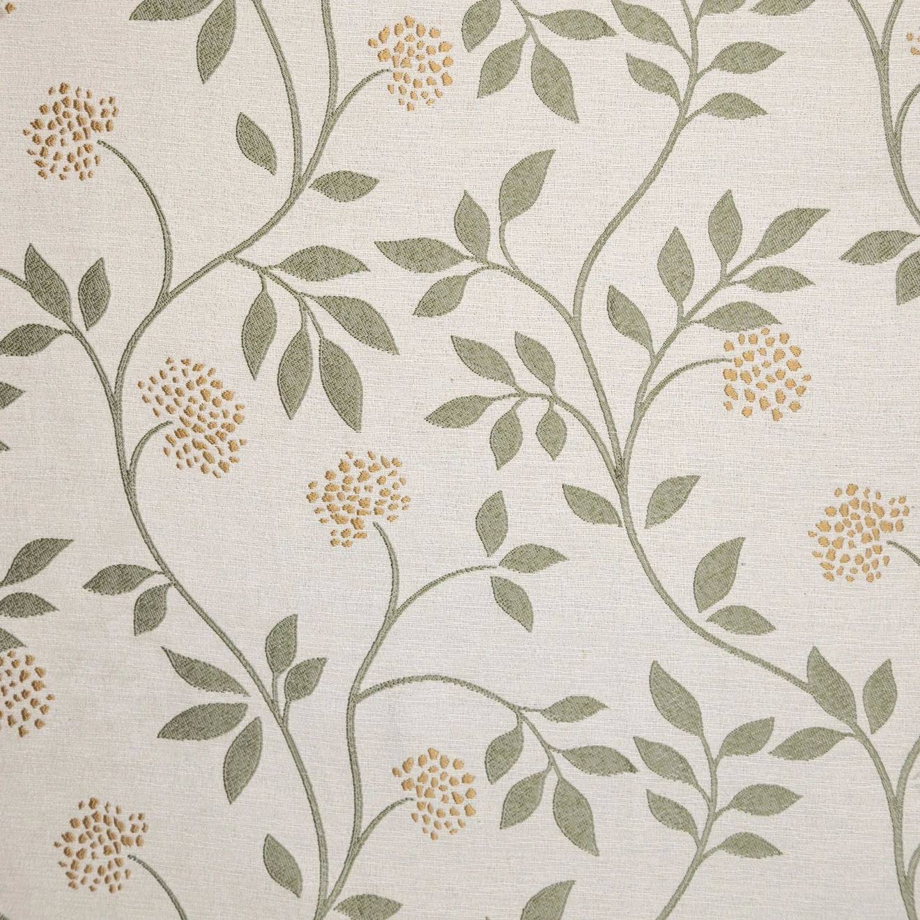 Rideau Jacquard Polycoton Motifs Végétaux Vert (Home Maison) - Image 2