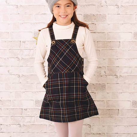 Fille-Robe-Robe salopette   carreaux tartan   lola