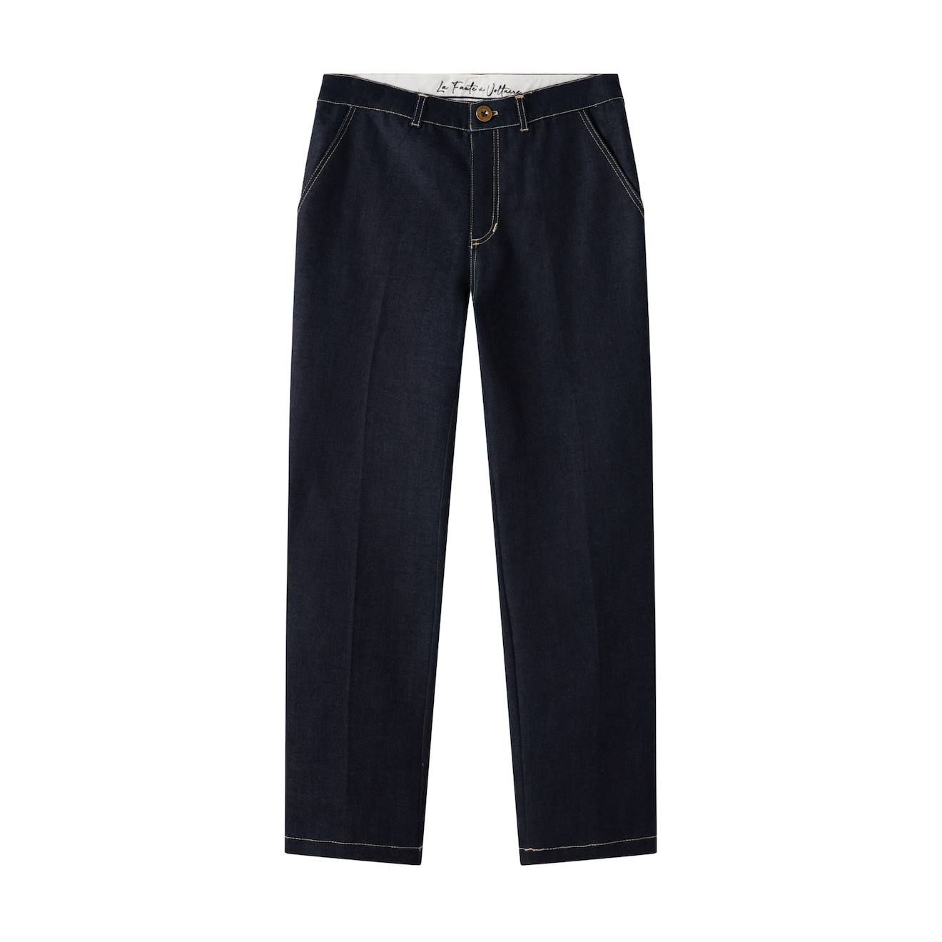 Jeans Coupe Chino Sainclair Bleu Foncé