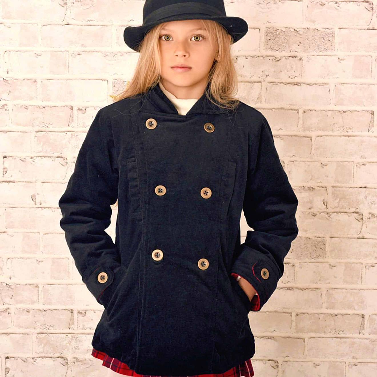 Veste Caban Velours Unisexe Notting Hill Noir Veste Caban Velours Unisexe Notting Hill Noir
