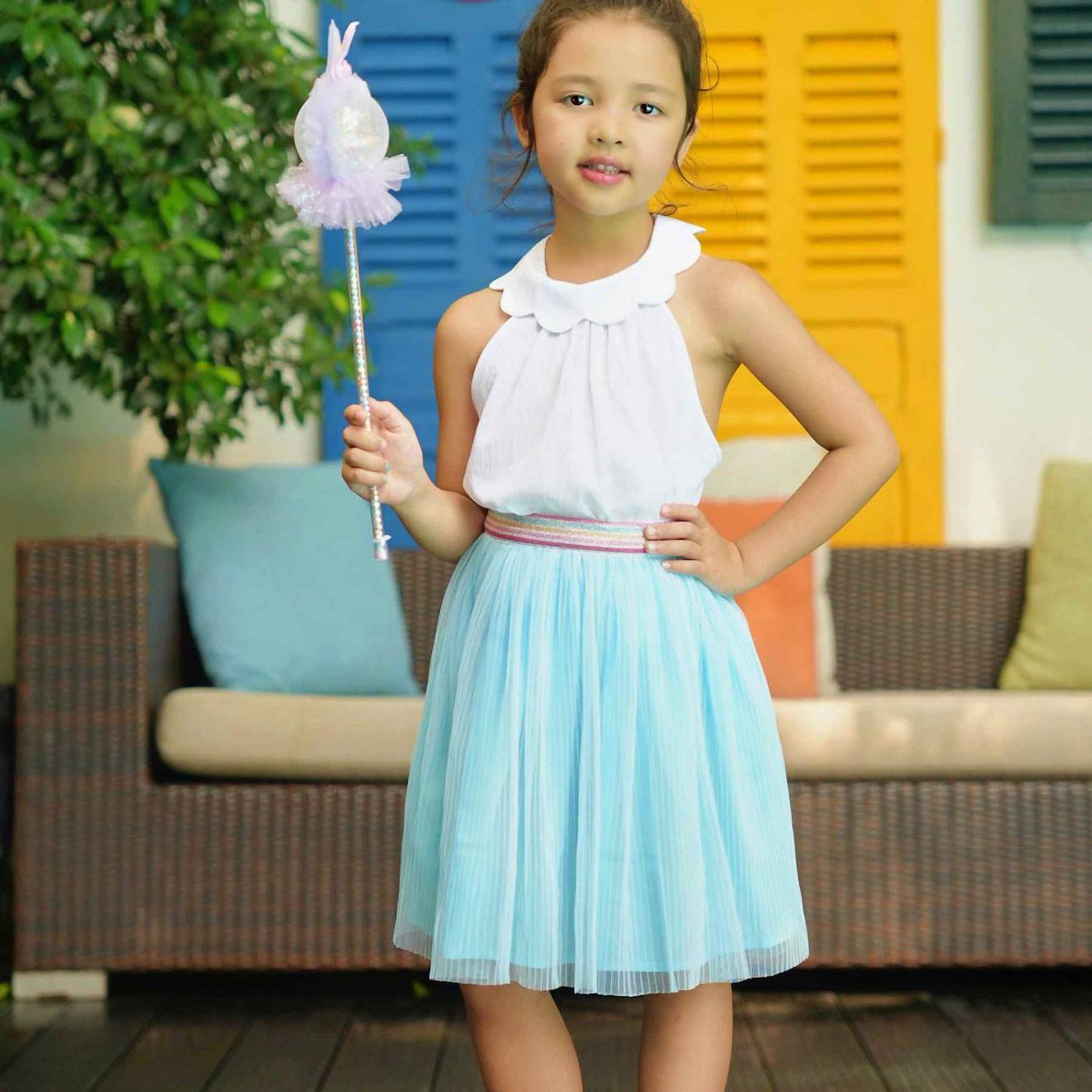 Jupe Style Tutu Clochette Bleu Ciel Jupe Style Tutu Clochette Bleu Ciel
