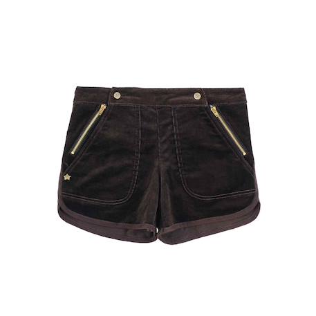 Fille-Short hiver   velours coton   mimi