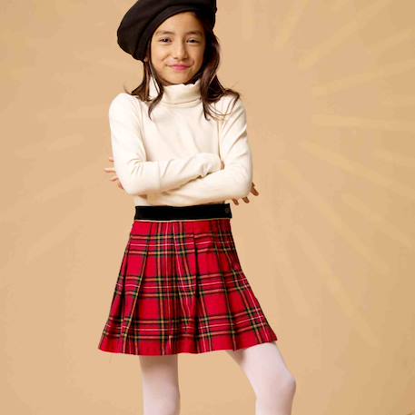 Jupe plissée hiver   carreaux tartan   london  - vertbaudet enfant