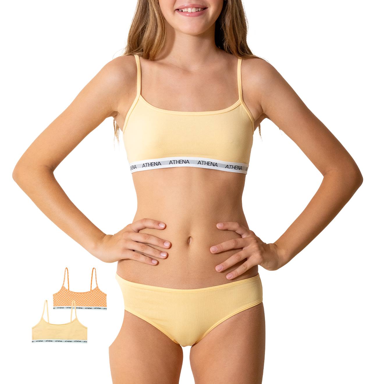 Lot De 2 Brassires My Petit Prix Orange-pois 10$