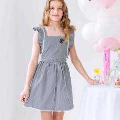 -Robe  vichy  et  à volants  lili