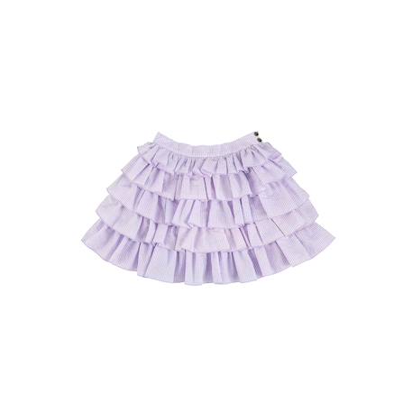 Fille-Jupe à volants   coton fines rayures   ruffle