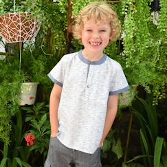 Chemise  manches courtes  et   cezanne  - vertbaudet enfant
