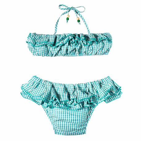 Maillot de bain  2 pièces vichy   swan  - vertbaudet enfant