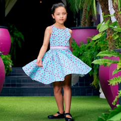 Robe qui tourne été  fleurie     hepburn  - vertbaudet enfant