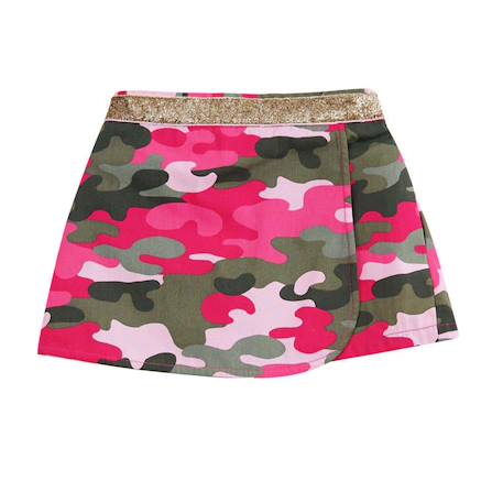 Fille-Jupe short  camouflage   - deux-en-un  jade