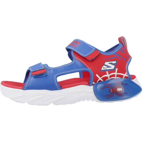 Sandales enfant garçon légère souple Bleu blrd+Bleu et rouge 8 - vertbaudet enfant 