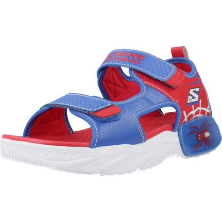 Sandales enfant garçon légère souple Bleu blrd+Bleu et rouge 10 - vertbaudet enfant 