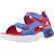 Sandales enfant garçon légère souple Bleu blrd+Bleu et rouge 10 - vertbaudet enfant 