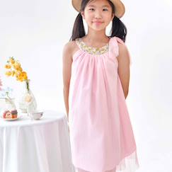 -Robe demoiselle d'honneur   col fleuri   alizee