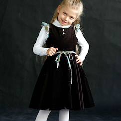 -Robe qui tourne hiver  en velours   hepburn