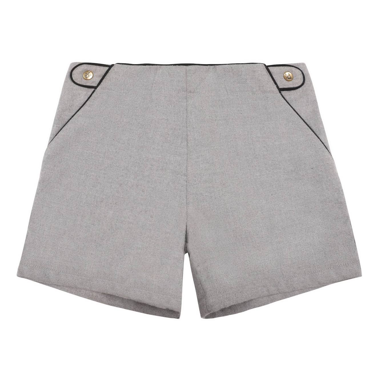 Short Laine Poupette Gris Souris