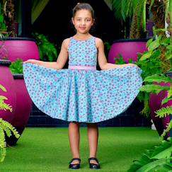 Robe cérémonie fleurie      hepburn  - vertbaudet enfant
