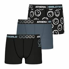 Lot de 3 boxers smileyworld® i  - vertbaudet enfant