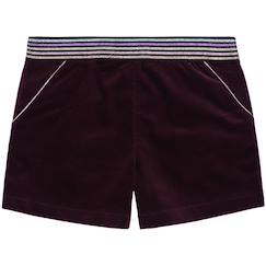 -Short hiver   velours    ceinture à paillettes  poupette
