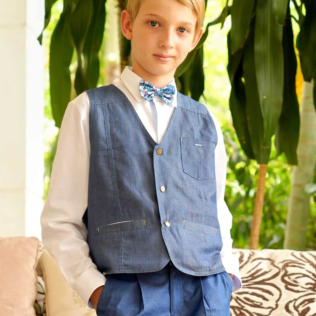 Gilet De Costume St Germain Bleu Foncé
