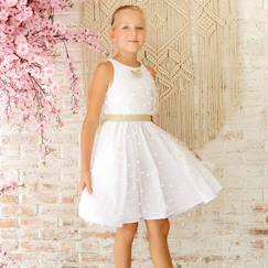 Robe cérémonie   qui tourne en tulle  hepburn  - vertbaudet enfant