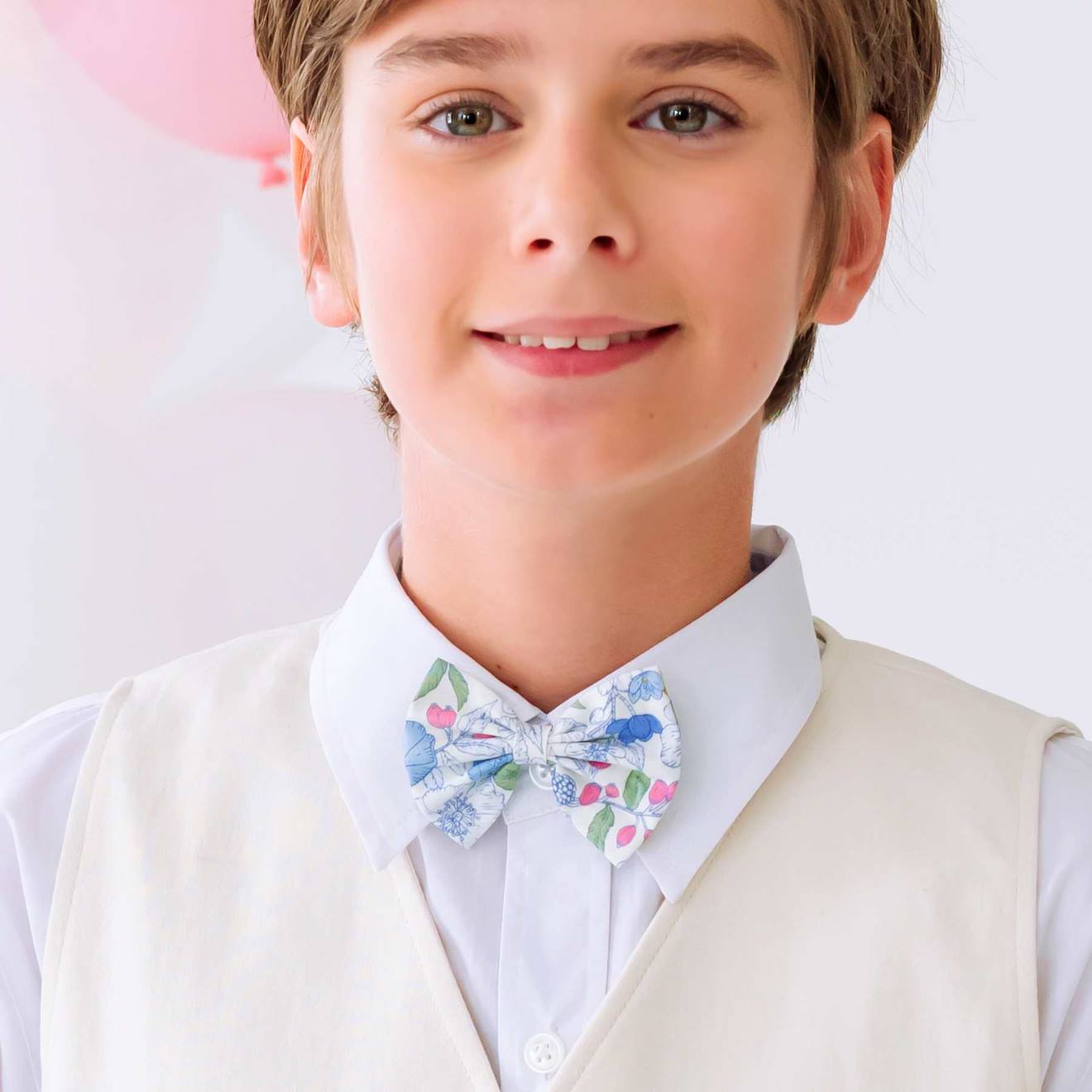 Noeud Papillon Liberty – Mariage & Cortège Liberty Bleu Clair