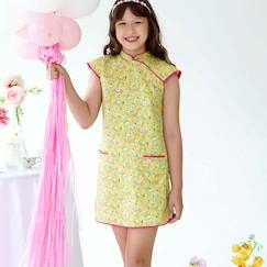 -Robe chinoise  liberty  à col mao  annam