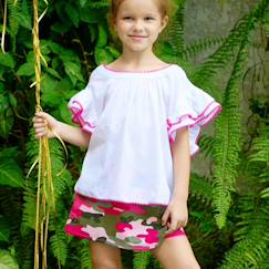 Blouse liberty   à volants  butterfly  - vertbaudet enfant