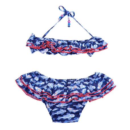 Maillot de bain 2 pièces   imprimé poissons koi   swan  - vertbaudet enfant