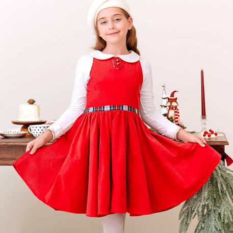 Robe qui tourne velours    hepburn  - vertbaudet enfant