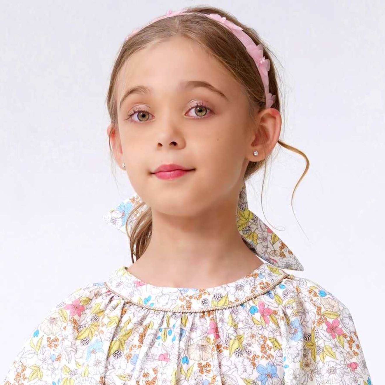 Bandeau Cheveux Cérémonie À Papillons Rose Clair