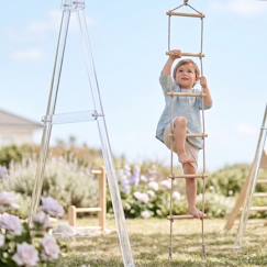 Jouet-Jeux de plein air-Aires de jeux-Echelle de corde pour portique balançoire 2.20 à 2.30 m pour enfants