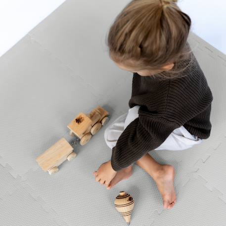 Tapis de Jeu Bébé et Enfant Classique Beige Clair+Gris clair+Rose+Vert 9 - vertbaudet enfant 