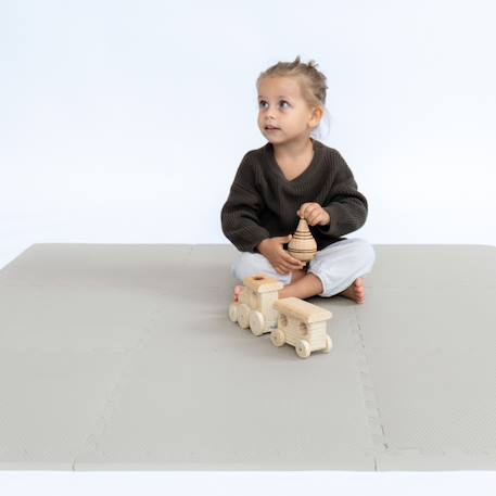 Tapis de Jeu Bébé et Enfant Classique Beige Clair+Gris clair+Rose+Vert 7 - vertbaudet enfant 