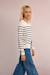 Gilet rayé Black/offwhite+Offwhite/navy blue 9 - vertbaudet enfant 