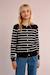 Gilet rayé Black/offwhite+Offwhite/navy blue 1 - vertbaudet enfant 